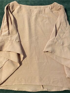 SHEIN Blush Pink Linen-Blend Top